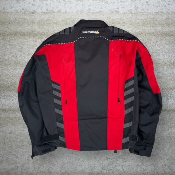 Vintage Joe Rocket Motorcycle Jacket Red Black Full Zip with Padding 90s - Picture 3 of 10